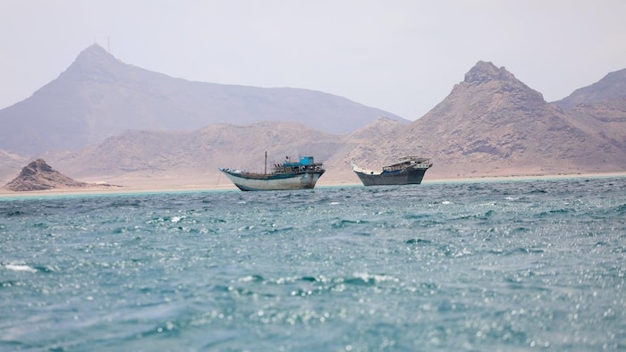Des bateaux au large des côtes du Yémen.