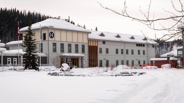 L'hôpital de Dawson, l'hiver. 