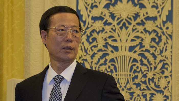 FILE - Then Chinese Vice Premier Zhang Gaoli is seen during a meeting at the Great Hall of the People in Beijing, China, Wednesday, March 16, 2016. Chinese authorities have squelched virtually all online discussion of sexual assault accusations apparently made by a Chinese professional tennis star against the former top government official, showing how sensitive the ruling Communist Party is to such charges. (AP Photo/Ng Han Guan, File)