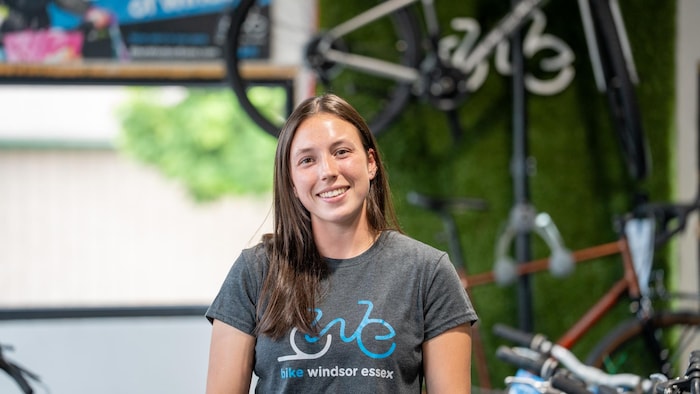 Zoe Beaulieu au Windsor Bike Kitchen.