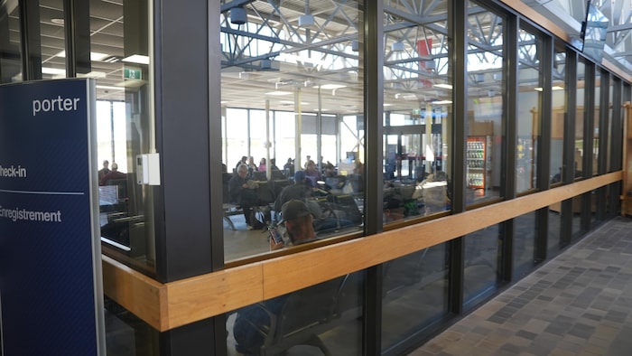 La zone sécurisé de l'aéroport.