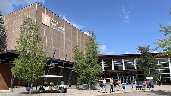 L'entrée du Zoo sauvage de Saint-Félicien.