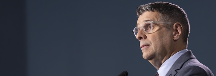 Éric Duhaime en gros plan. 