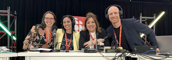 Perrine Bullant, Barbara Leroux, Anne Boucher et Jean-Philippe Nadeau.