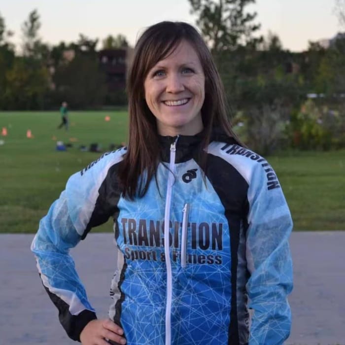 Carly Priebe, entraîneuse de triathlon en Saskatchewan.