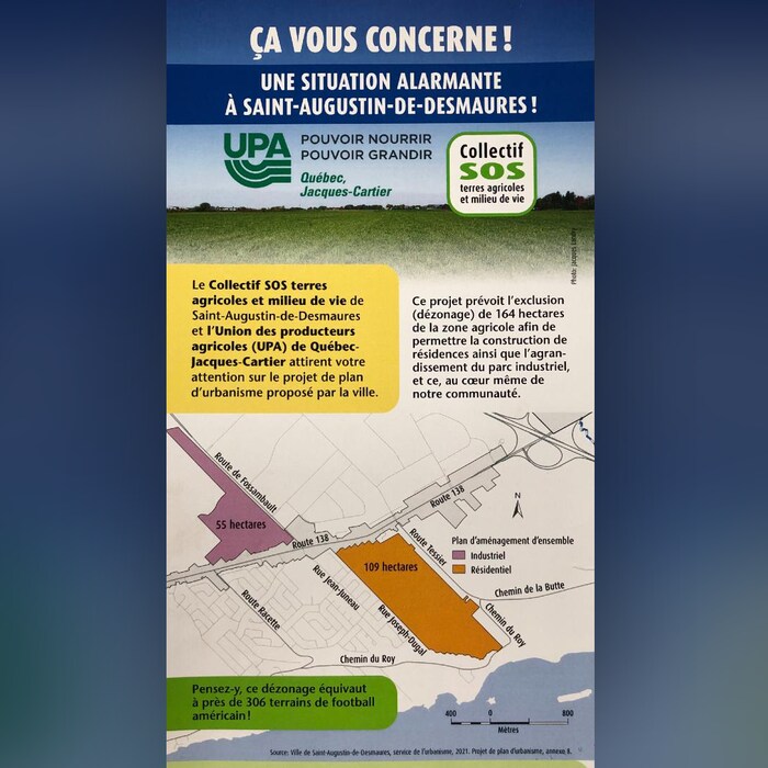 L’opposition au dézonage agricole à SaintAugustin Radio