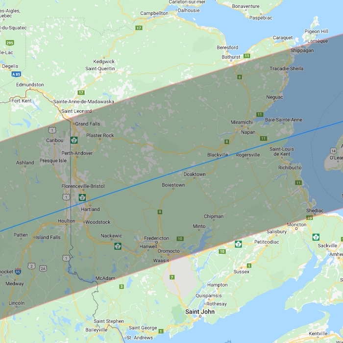 Une éclipse solaire totale dans les provinces atlantiques le 8 avril