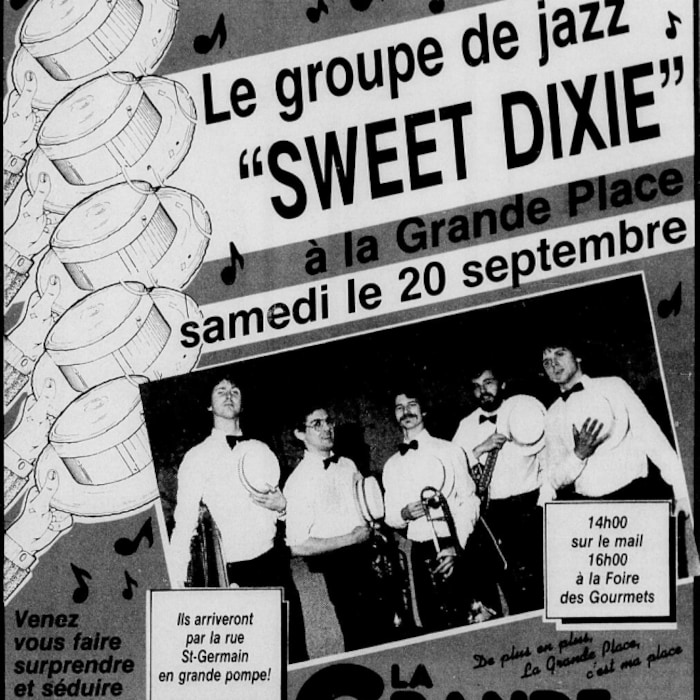 Publicité de la première édition du Festi Jazz dans le journal Le Rimouskois, le 16 septembre 1986.