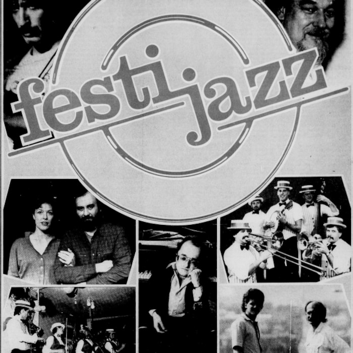 Publicité de la première édition du Festi Jazz dans le journal Le Rimouskois, le 16 septembre 1986.