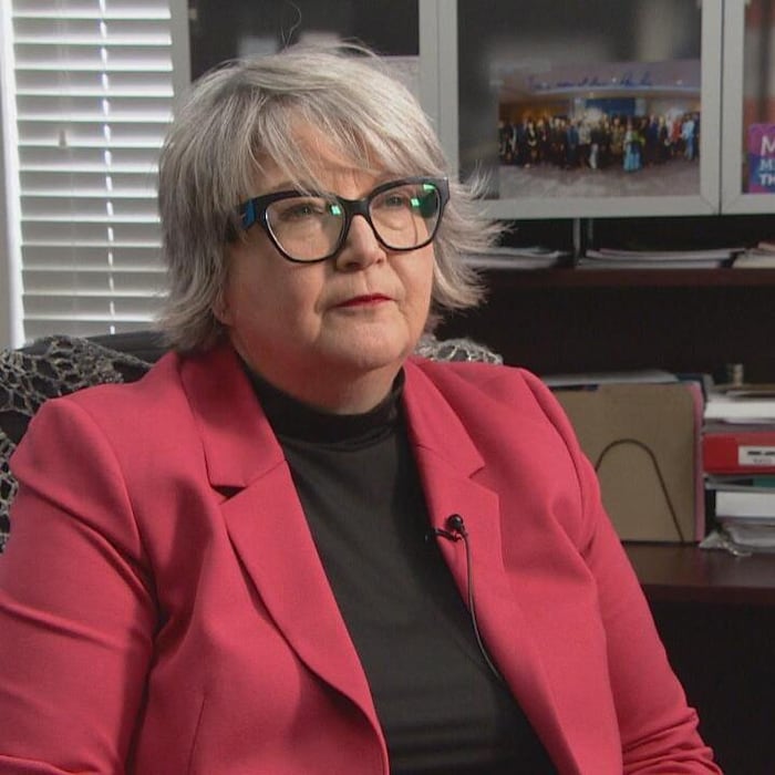 La présidente du Syndicat des infirmières et infirmiers de la Saskatchewan, Tracy Zambory.