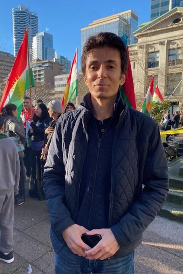 Des Kurdes manifestent à Vancouver pour un changement de régime en Iran