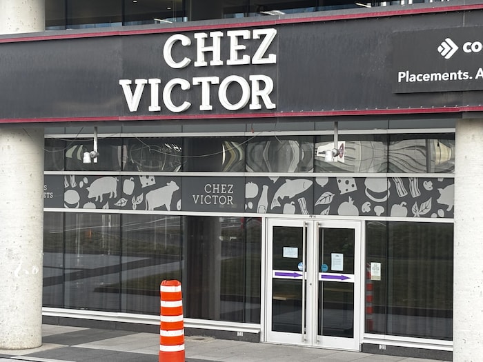 Le restaurant Chez Victor vu de l'extérieur.