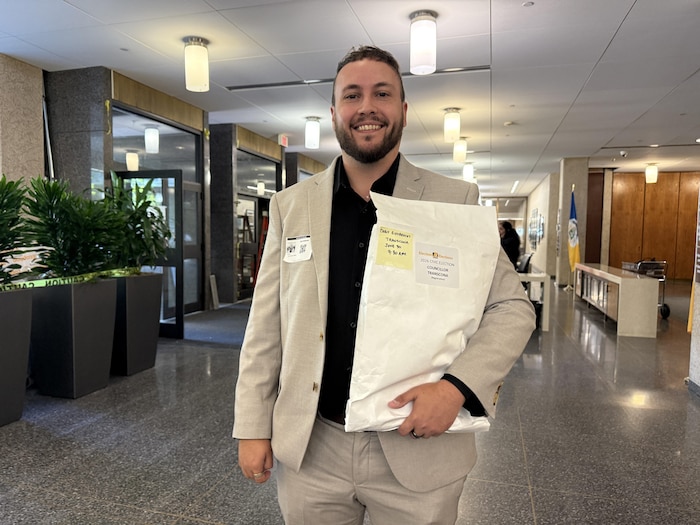 Chris Giesbrecht lors de la journée d'inscriptions