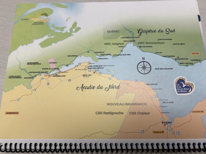 Une carte géographique.