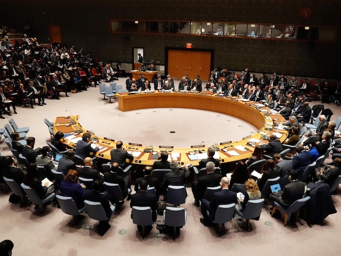 Une réunion du Conseil de sécurité des Nations unies le 26 janvier 2019.