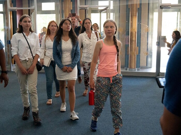 Une Première Visite à L'ONU Pour Greta Thunberg, égérie Du Mouvement ...