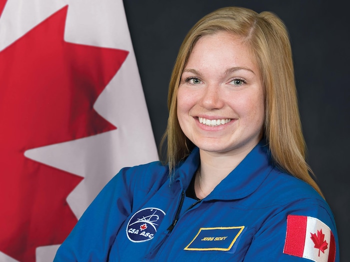 L'astronaute canadienne Jenni Sidey.