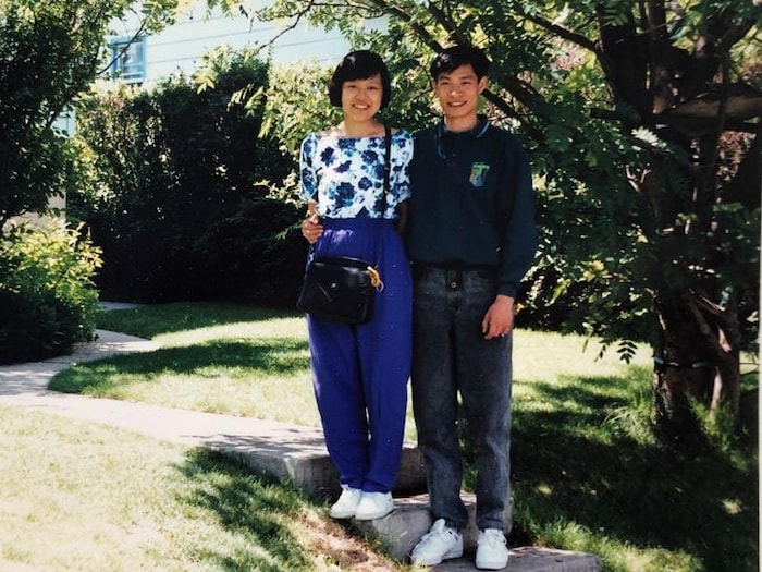1991年7月，桂琼登陆加拿大，与潘学锋团聚。（本人提供）
