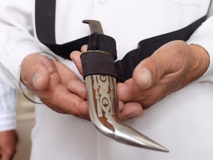 Un kirpan.