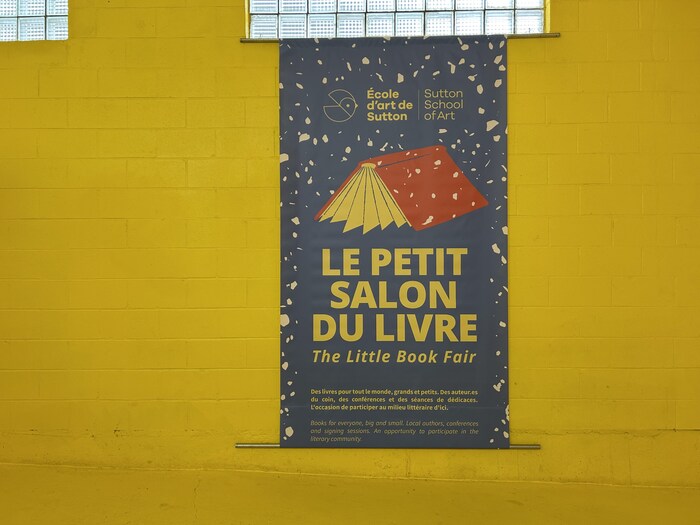 L'affiche du Petit salon du livre de Sutton.