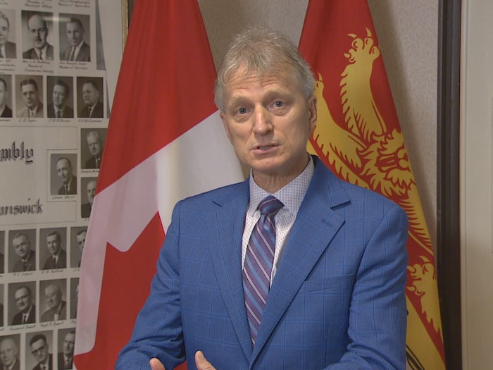 Le chef intérimaire du Parti libéral du Nouveau-Brunswick, Roger Melanson.