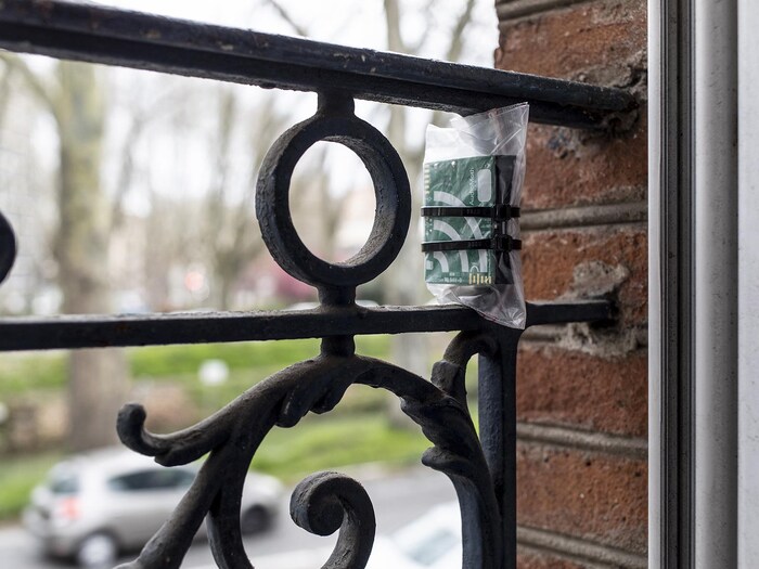 Enregistreur sur un balcon.