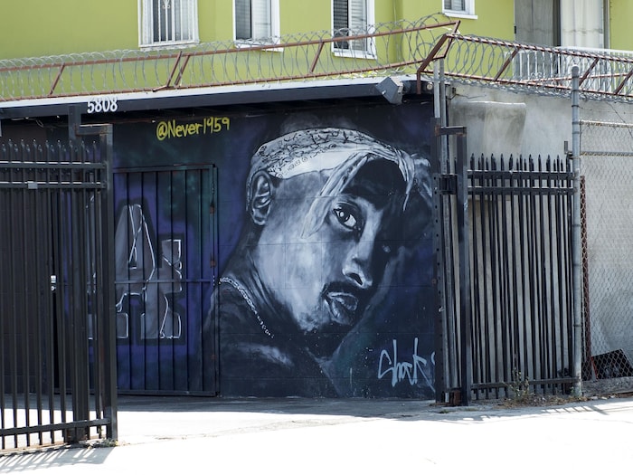 Une murale dédiée à Tupac Shakur à Los Angeles.
