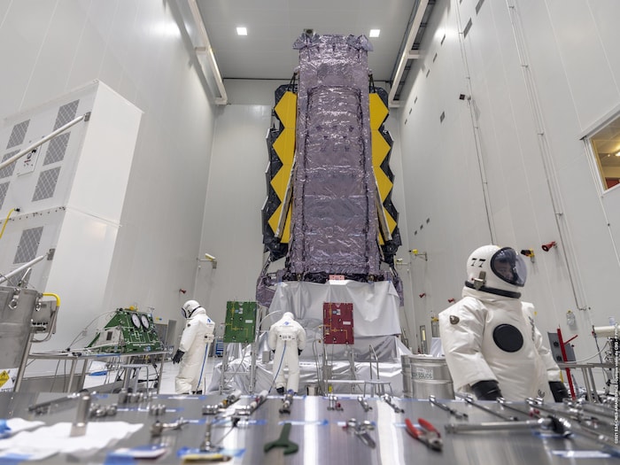 Le télescope James Webb à Kourou.
