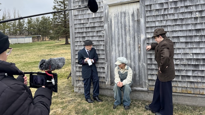 Des jeunes en tournage