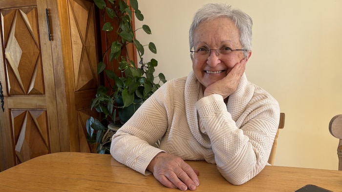 Diane Bhérer chez elle à Sept-Îles.