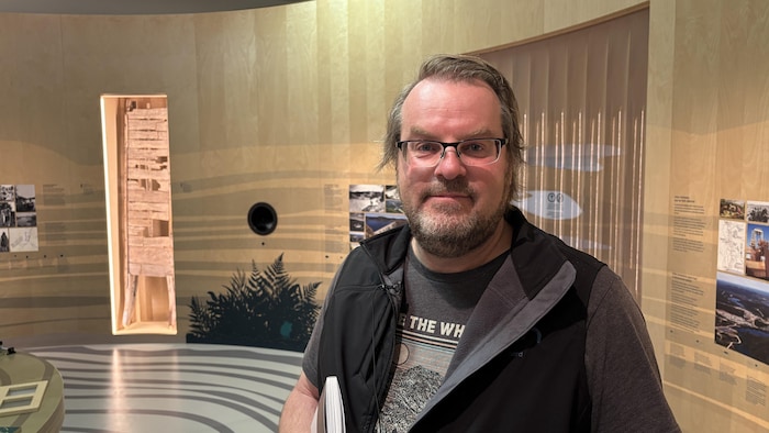 Steve Dubreuil au Musée régional de la Côte-Nord.