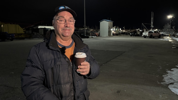 Steve Noël lors d'une entrevue avec Radio-Canada.