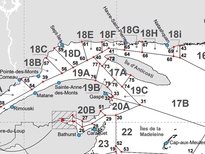 Une carte indique des zones de pêche.