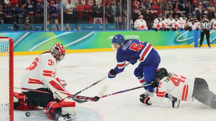  Megan Keller déjoue Ann-Renée Desbiens en prolongation.