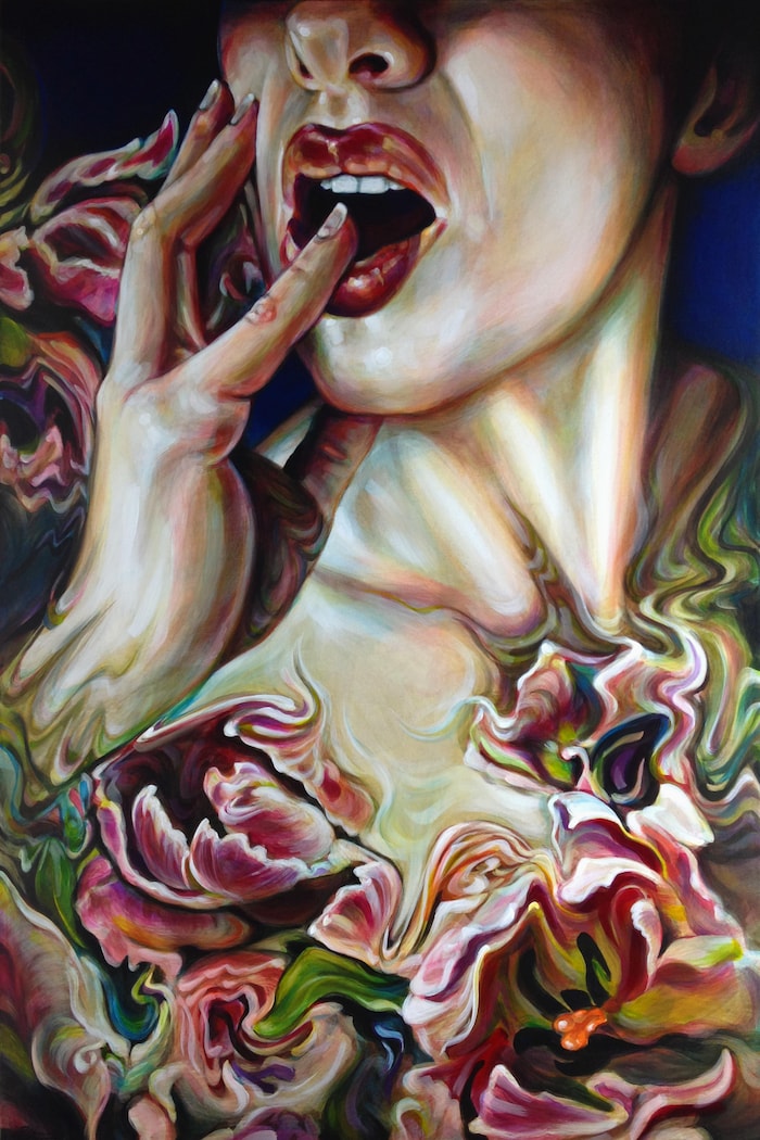 La toile « Agony and the Ecstasy » d'Angela Hardy.
