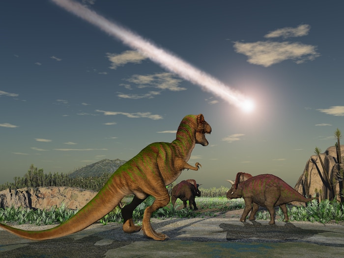 L'astéroïde Chicxulub est tombé dans la région de l'actuel Yucatan, au Mexique.