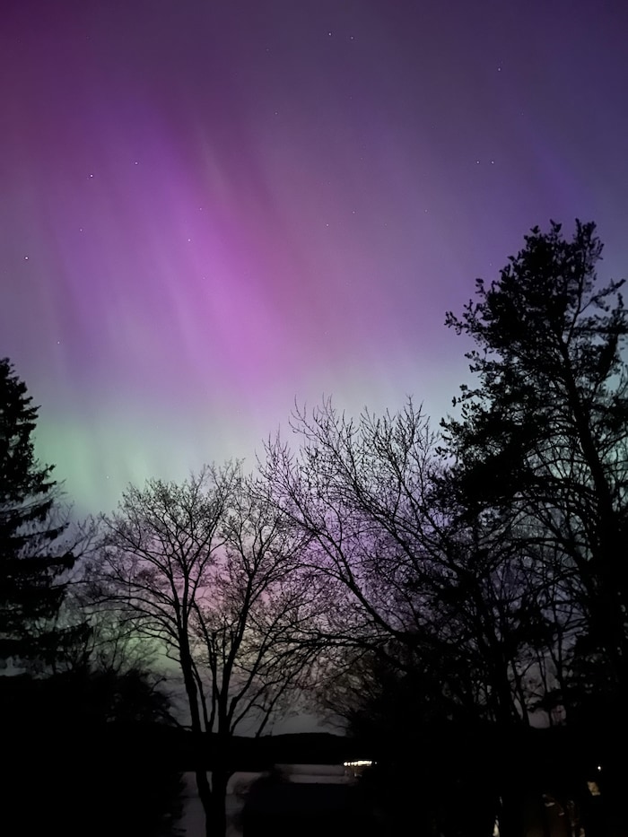 Northern lights in the sky