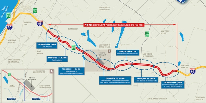 A-85 : le déboisement est amorcé à Saint-Antonin | Radio-Canada