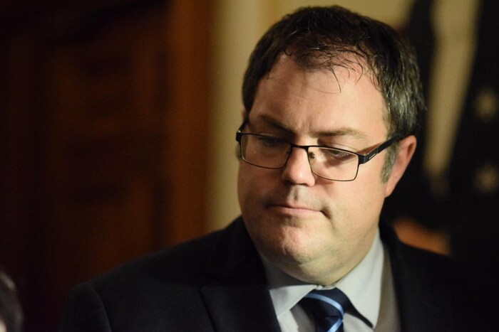 Une photo rapprochée de Benoît Bourque.