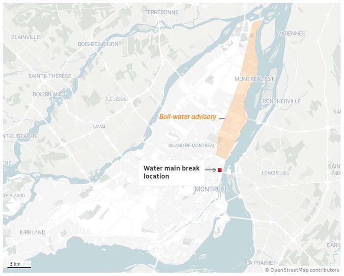 Eastern Montreal boilwater advisory expected to last through the