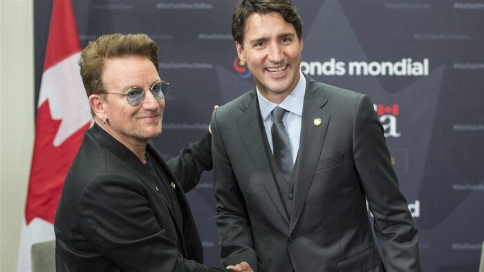 Justin Trudeau et Bono à Montréal