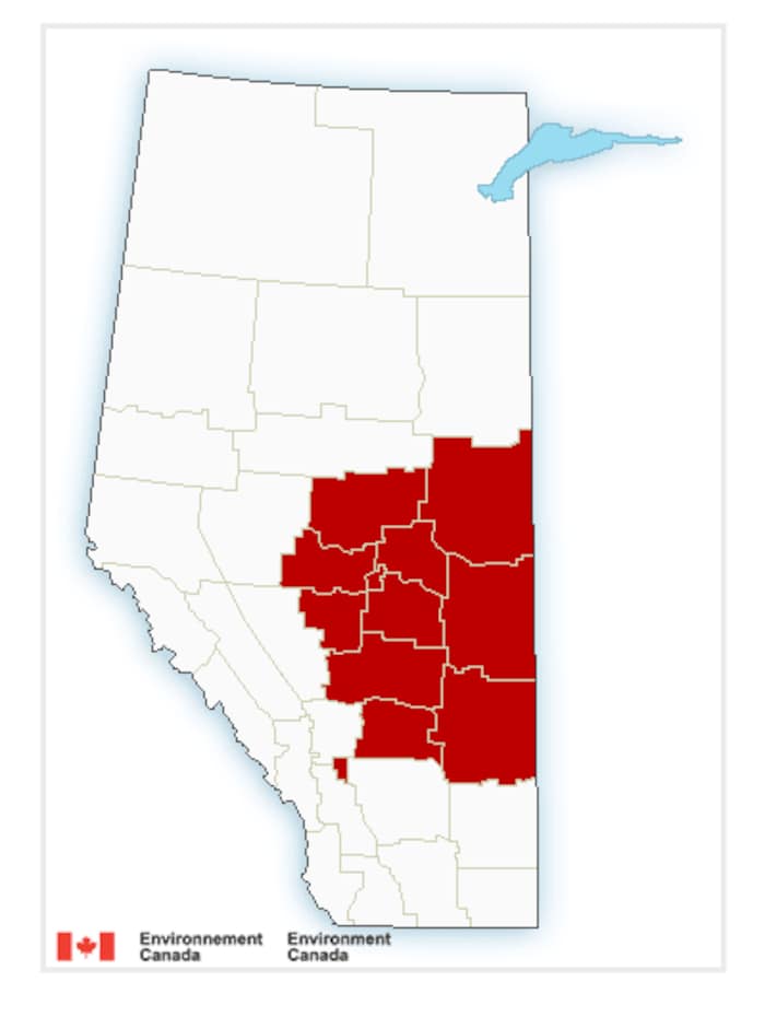 Avertissement de chaleur pour une dizaine de régions en Alberta Radio