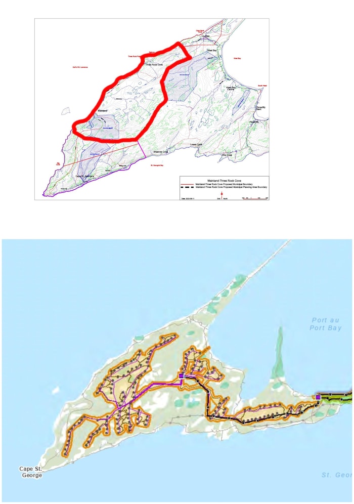 Des cartes de la péninsule de Port-au-Port.