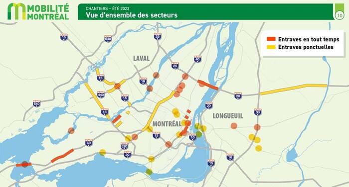 Carte des chantiers.