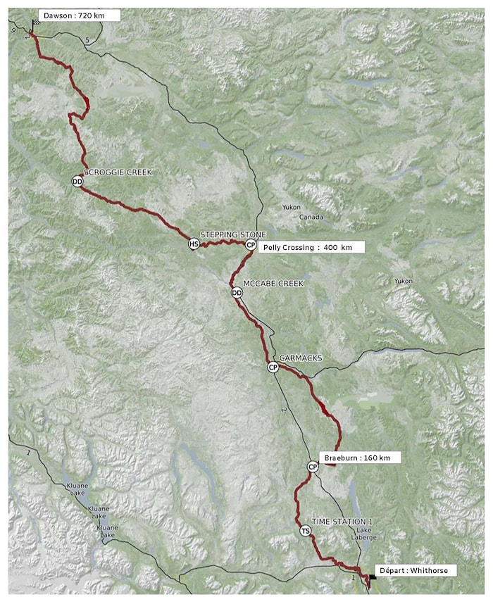 La ligne de départ de la Yukon Quest est déplacée en raison de la glace ...