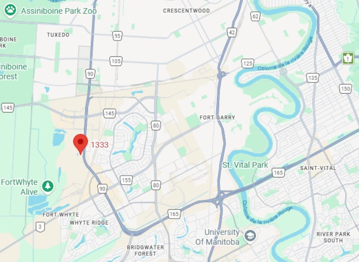 Plan de la ville qui montre l'emplacement de la future clinique.