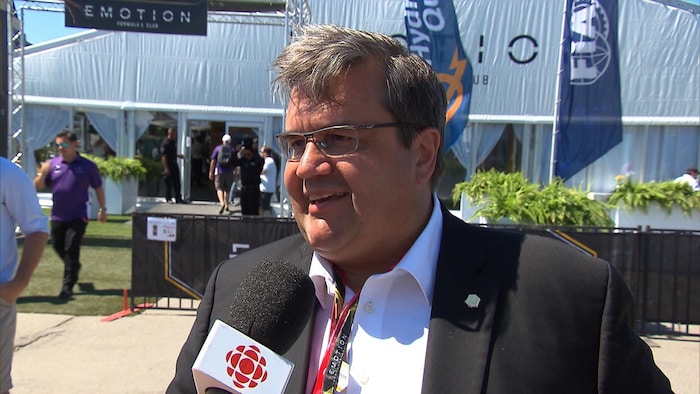 L'ex-maire de Montréal Denis Coderre en entrevue à Radio-Canada à l'été 2017