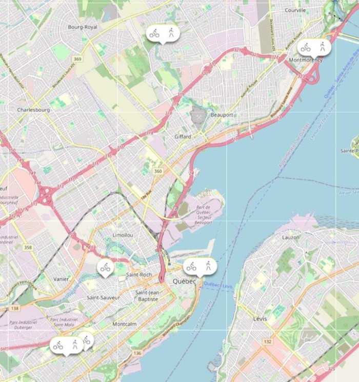 Pour le moment, les données de la veille de six sites sont disponibles pour consultation.