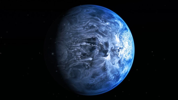Représentation artistique de l’exoplanète HD 189733b.