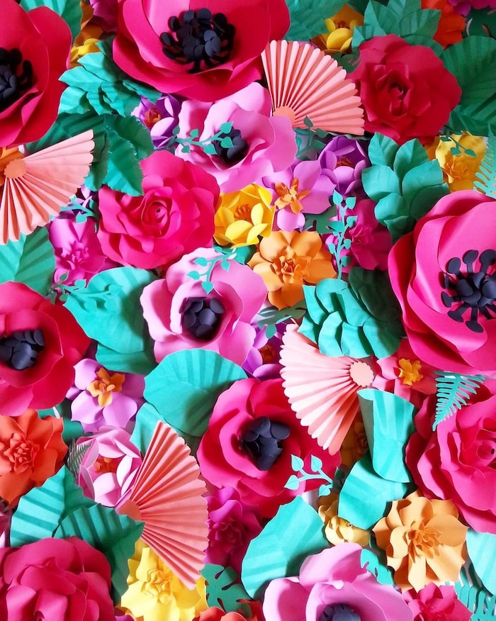 Lot De 4 Feuilles De Papier à Imprimé Floral Pour Scrapbooking Artistique - Papier Décoratif épais Sur Une Face Avec Impression Typographique Pour